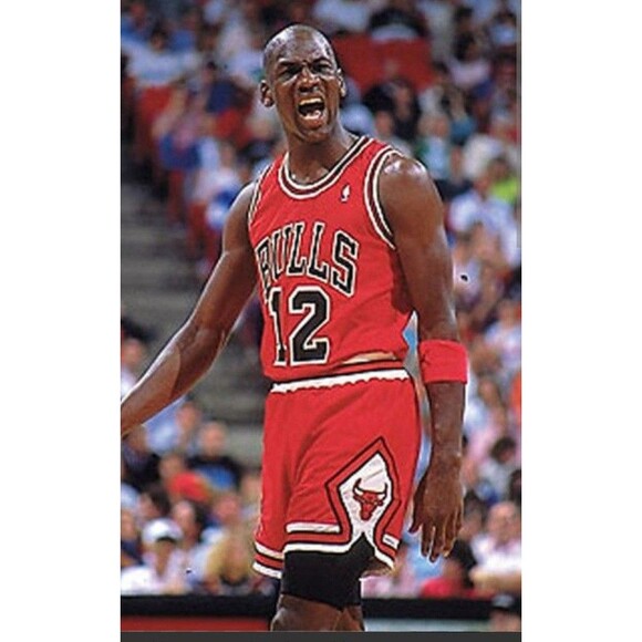Michael Jordan (Mitchell/Ness)-(Bulls)-(Jersey)-(Red)-(Good Condition)-(XL)-$110 - Picture 6 of 9